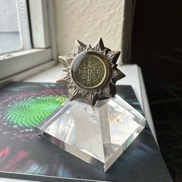 San Benito Star Ring VSA Vintage Sterling Silver 5.5 sz - Picture 2 of 7